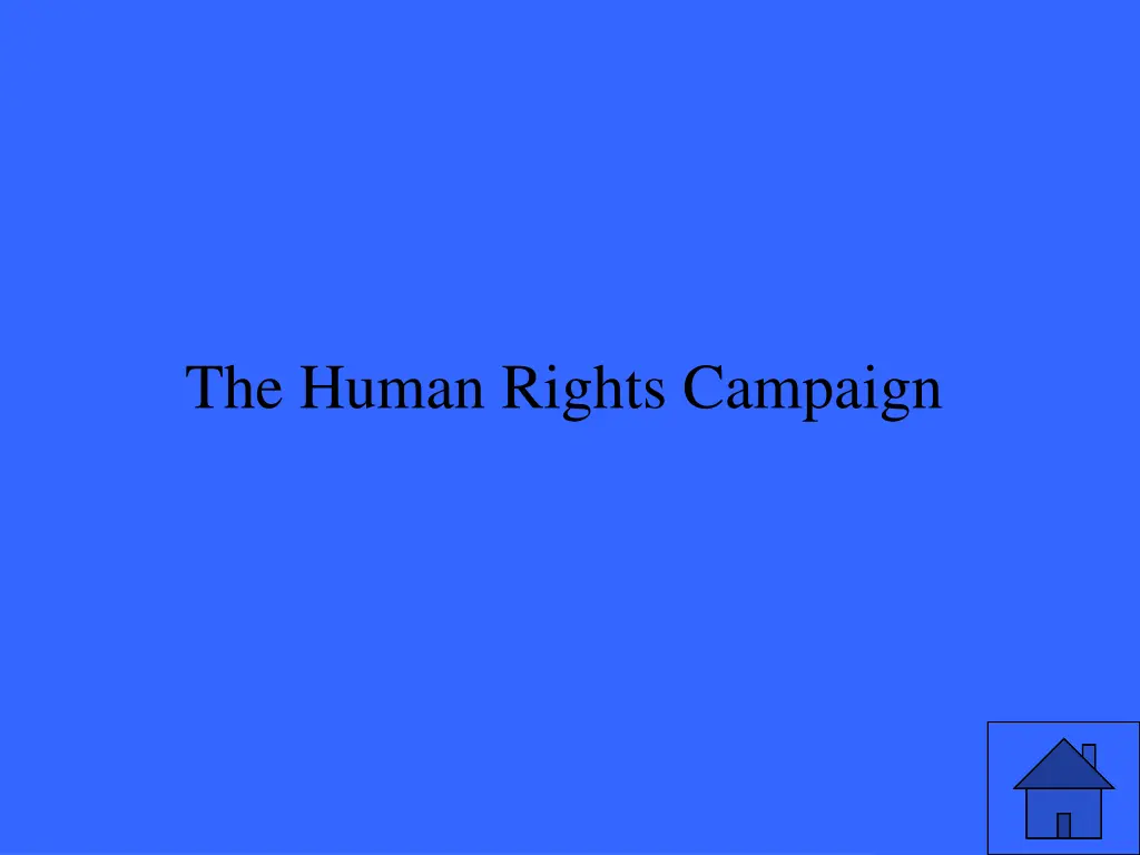 the human rights campaign