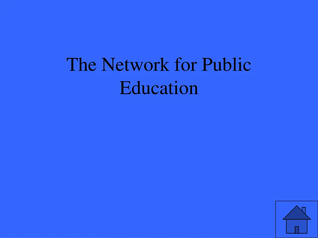 the network for public education