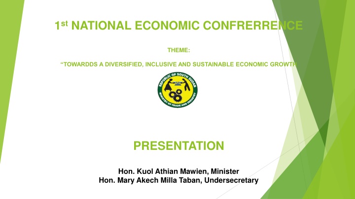 1 st national economic confrerrence