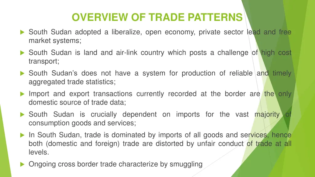 overview of trade patterns