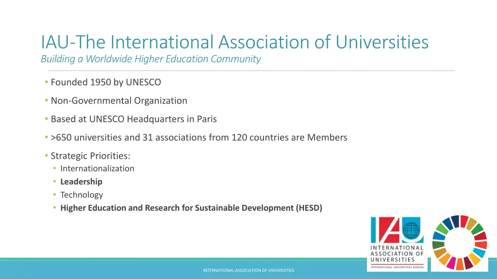 iau the international association of universities