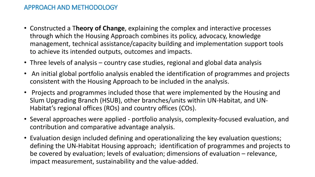 approach and methodology approach and methodology