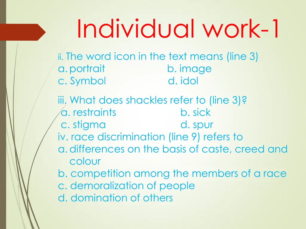 individual work 1 1