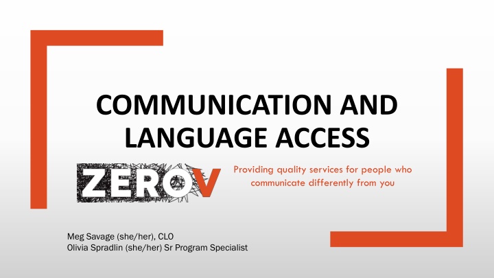 communication and language access