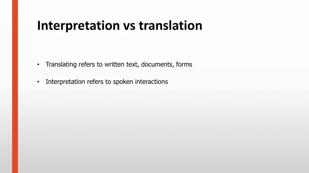 interpretation vs translation