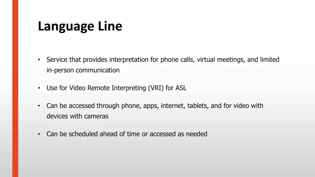 language line