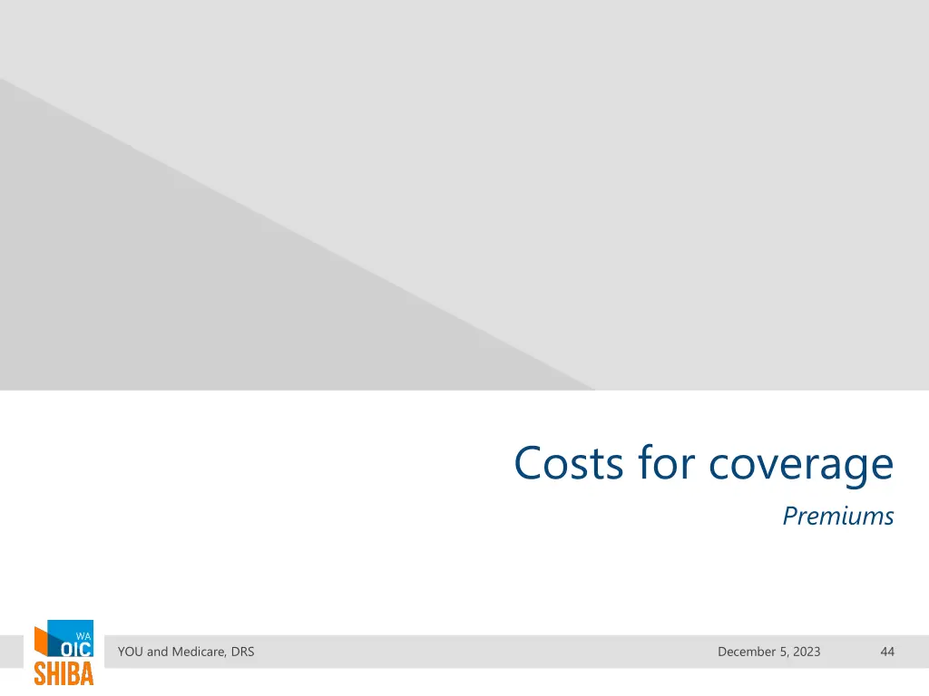 costs for coverage