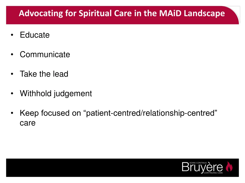 advocating for spiritual care in the maid 1