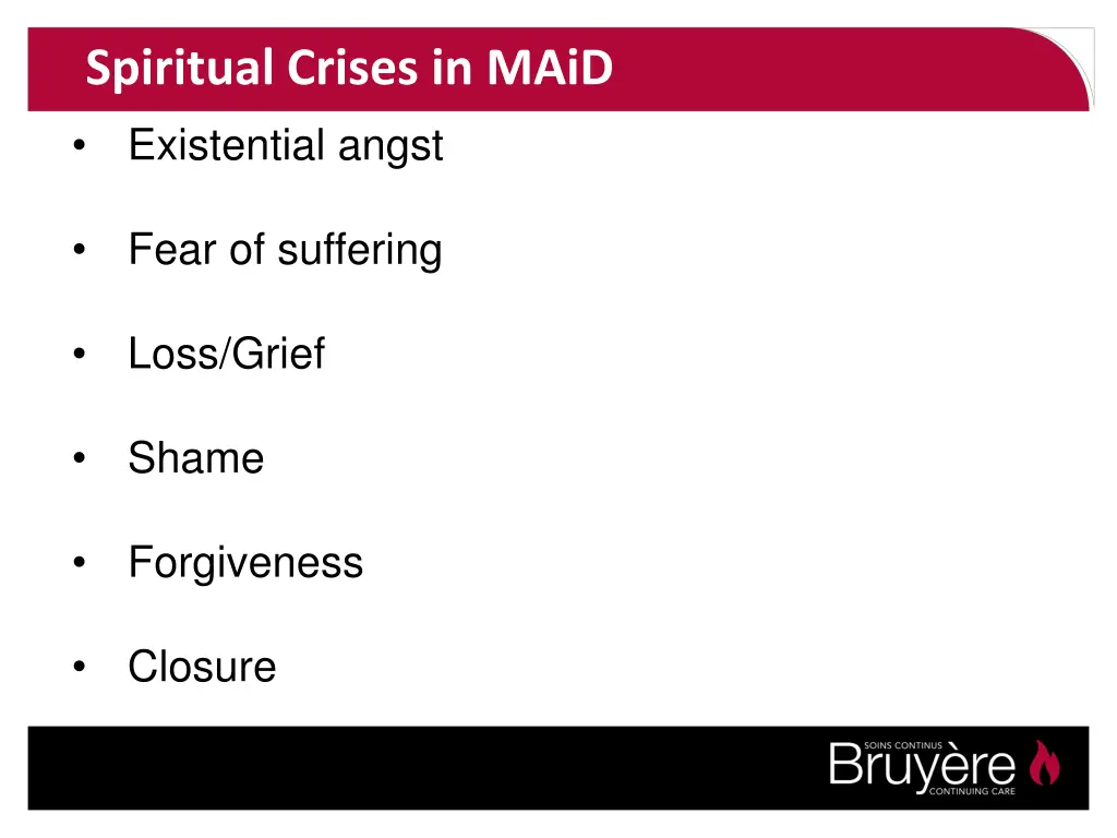 spiritual crises in maid