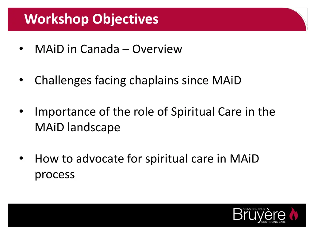 workshop objectives