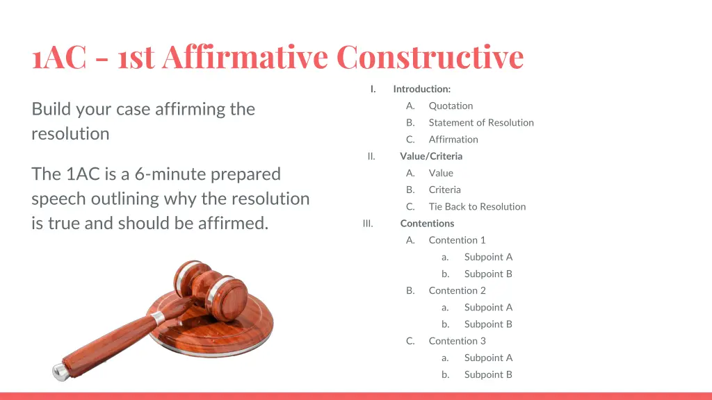 1ac 1st affirmative constructive