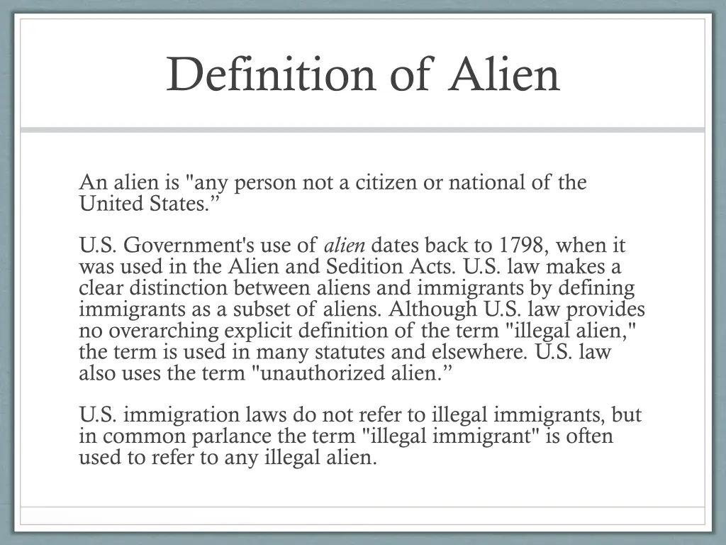 definition of alien