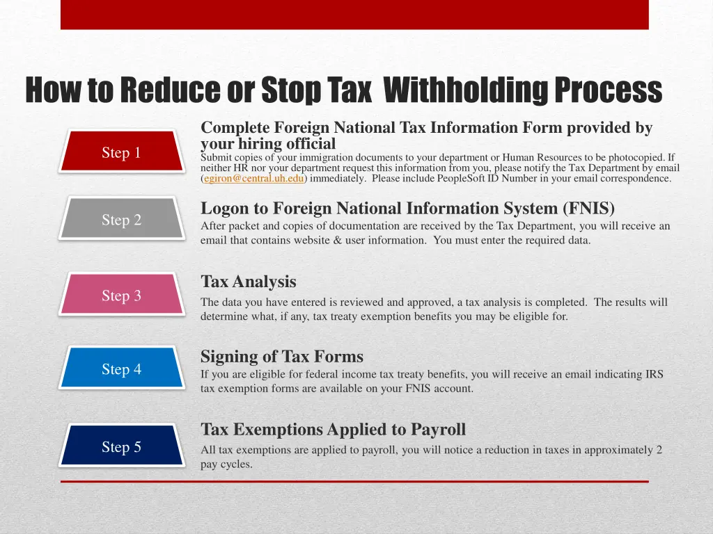 how to reduce or stop tax withholding process