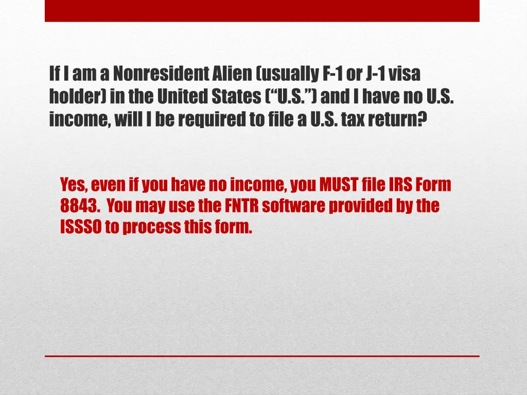 if i am a nonresident alien usually