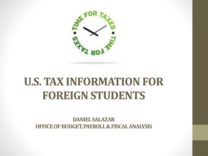 u s tax information for foreign students