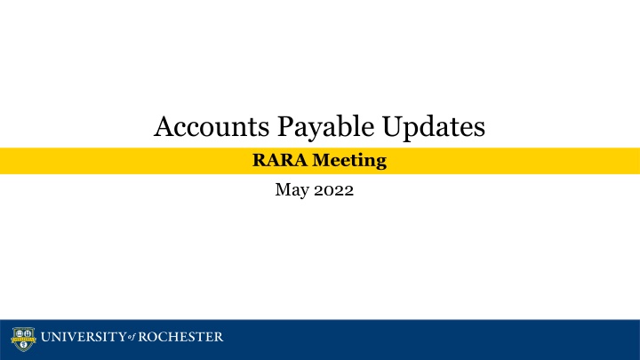 accounts payable updates rara meeting