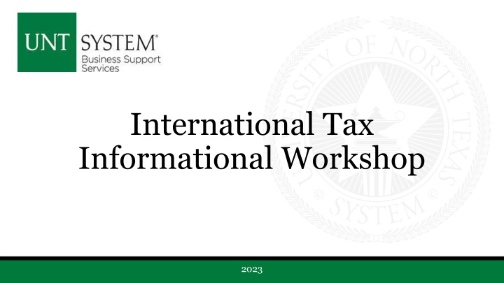 international tax informational workshop