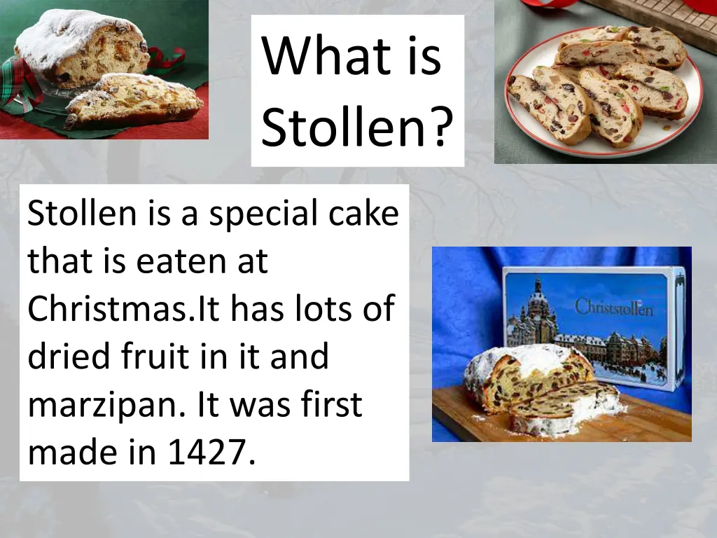 what is stollen 1