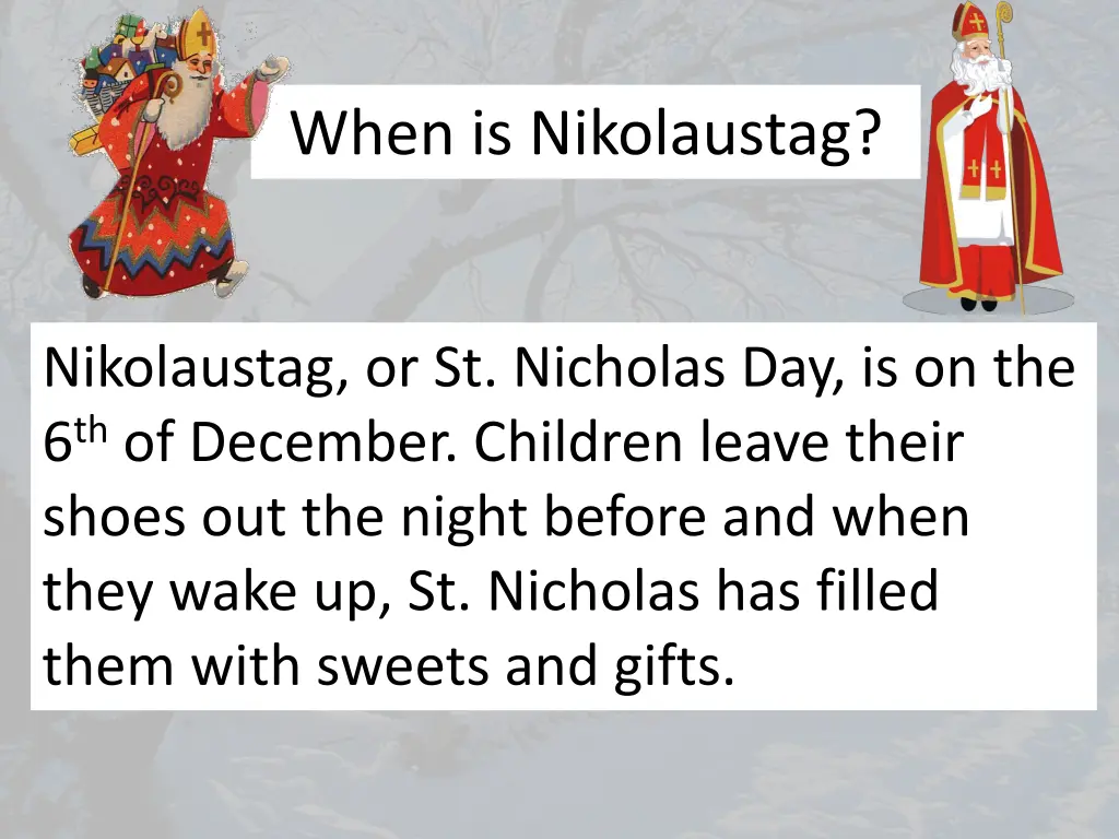 when is nikolaustag 1