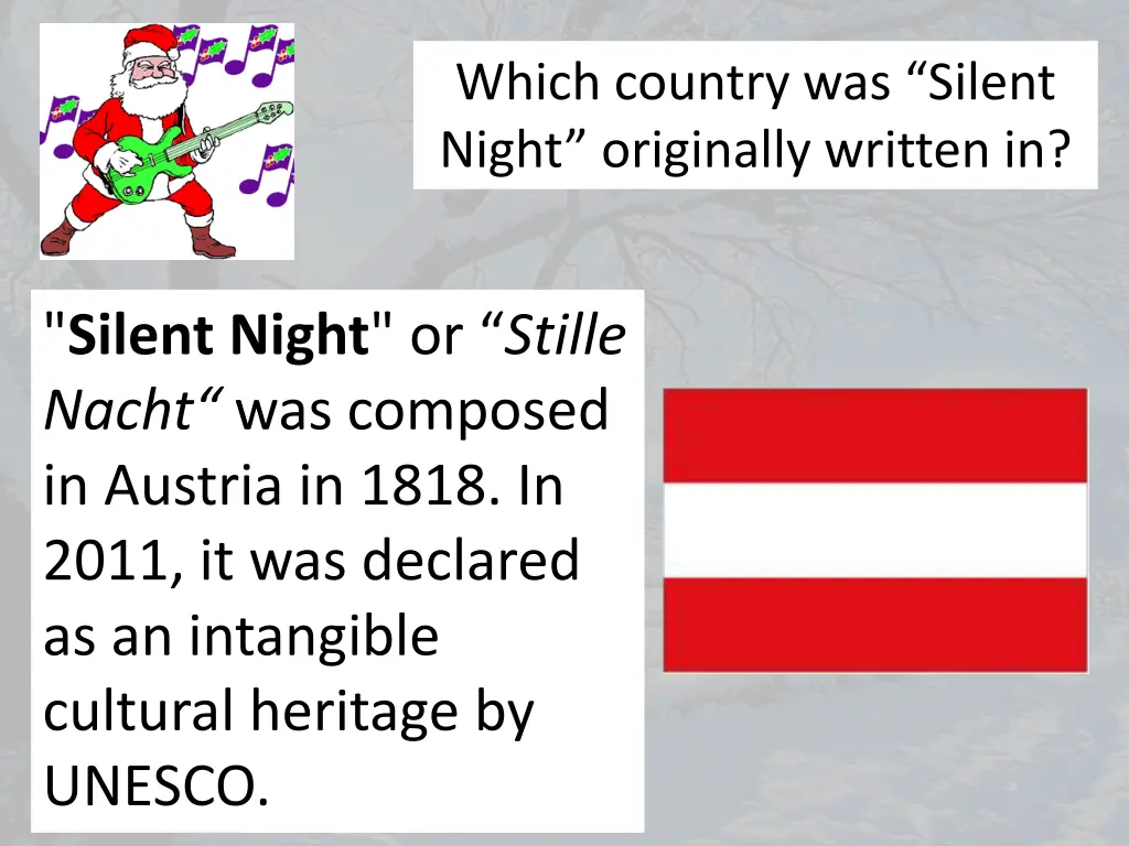 which country was silent night originally written 1