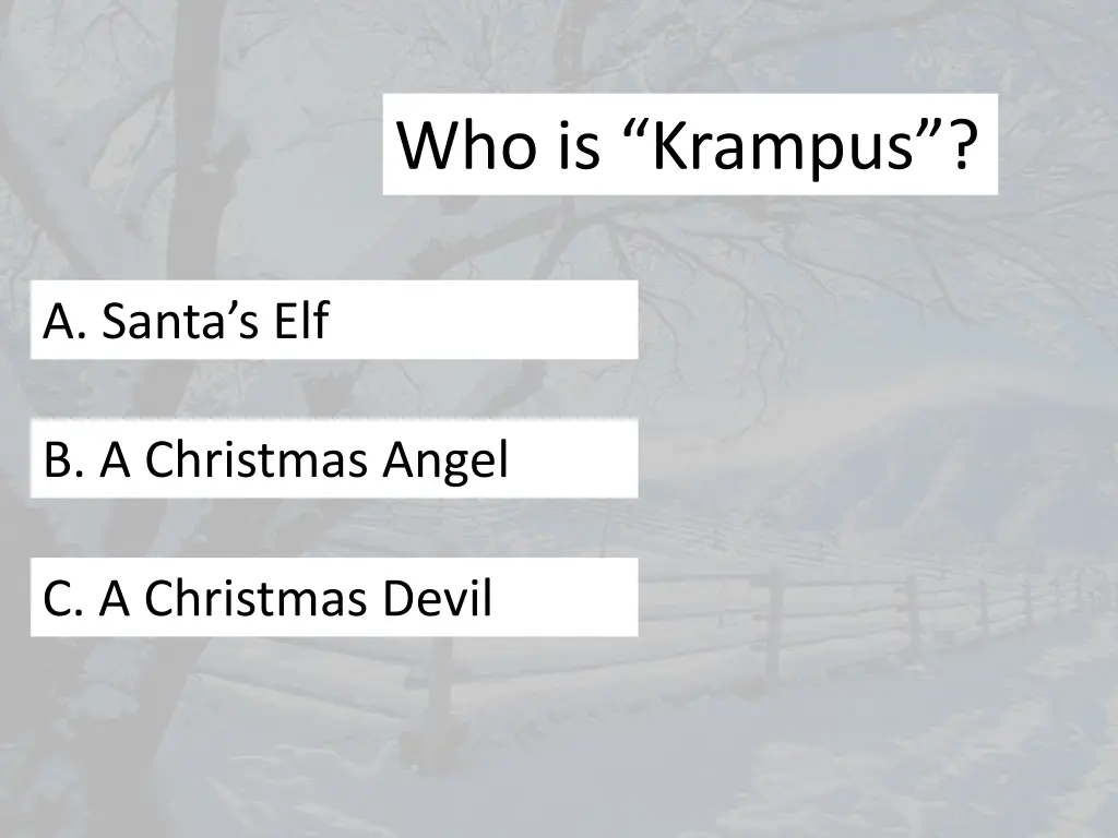 who is krampus