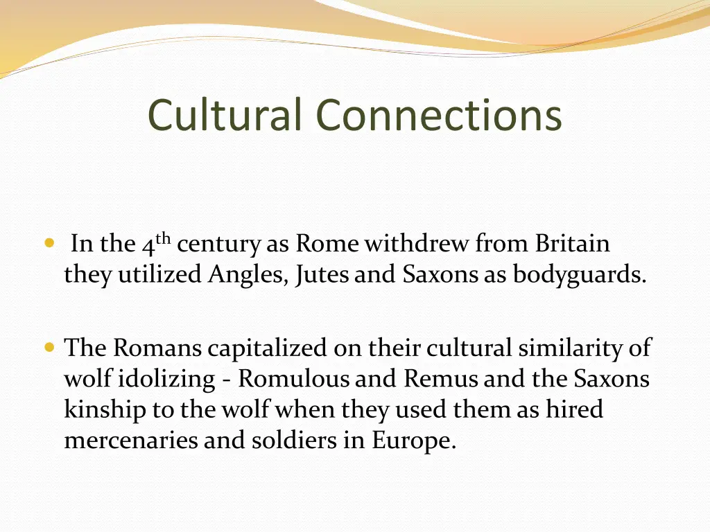 cultural connections