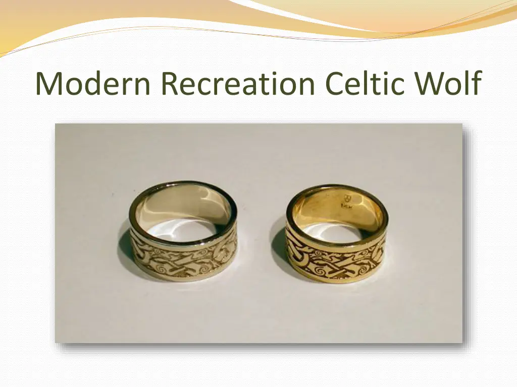 modern recreation celtic wolf