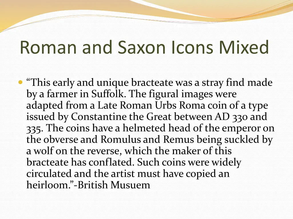 roman and saxon icons mixed