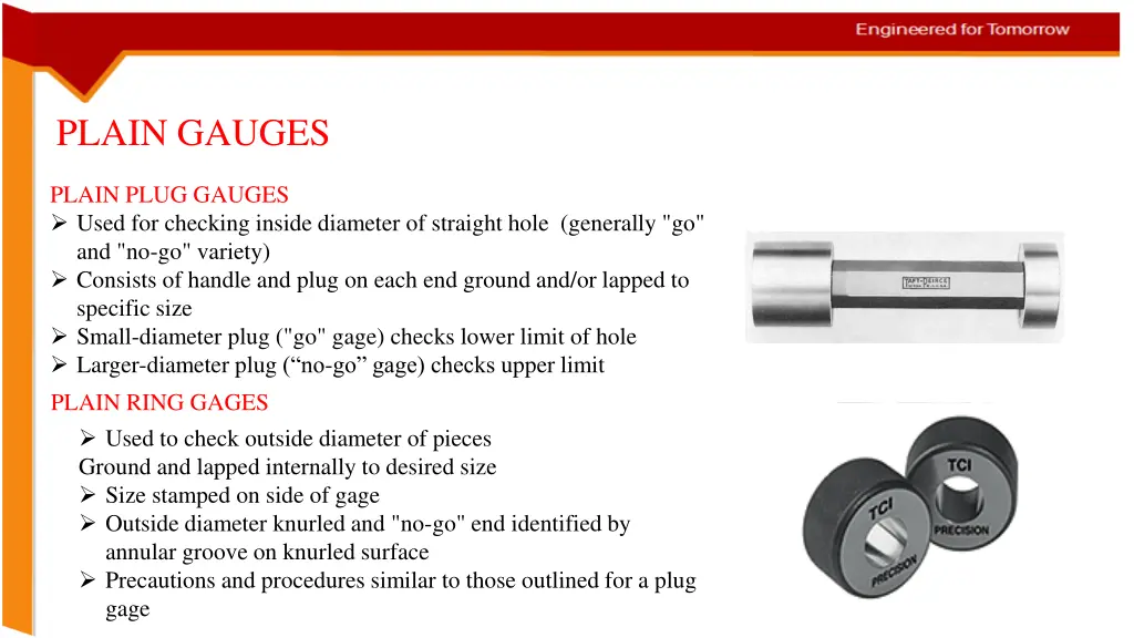 plain gauges