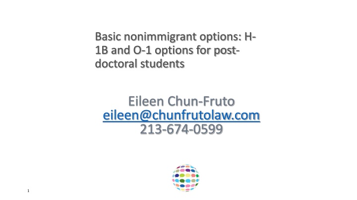 basic nonimmigrant options h 1b and o 1 options