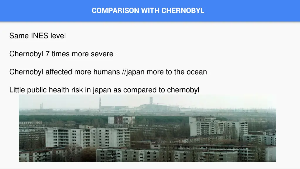 comparison with chernobyl