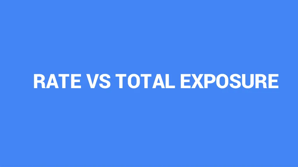 rate vs total exposure