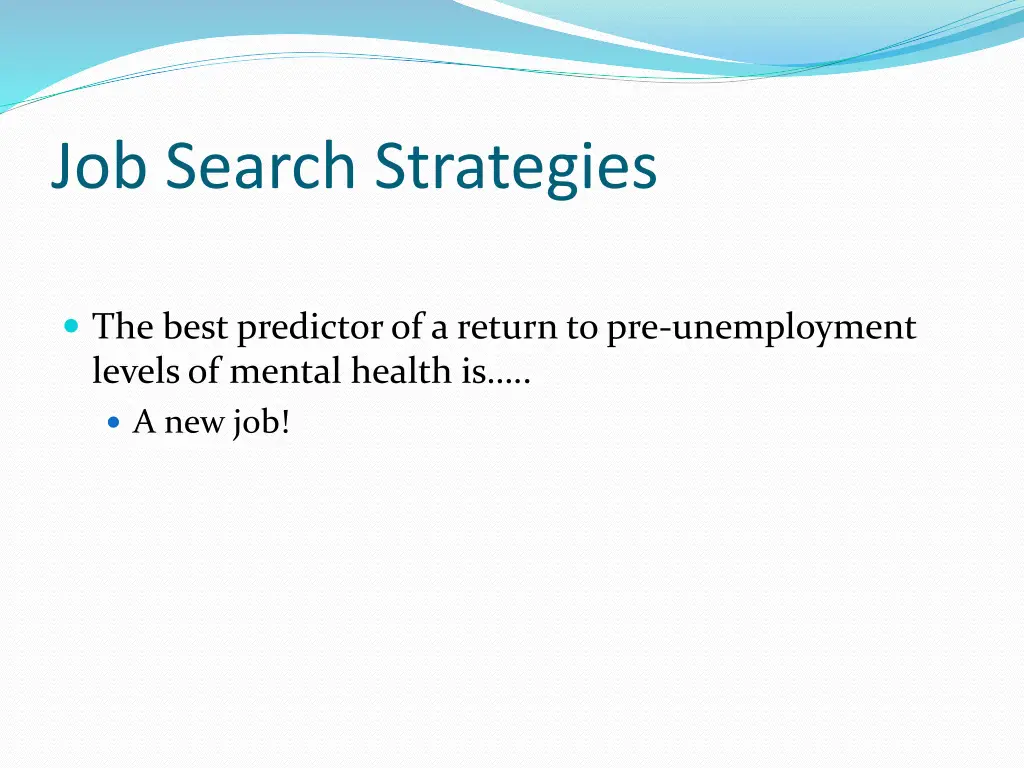 job search strategies