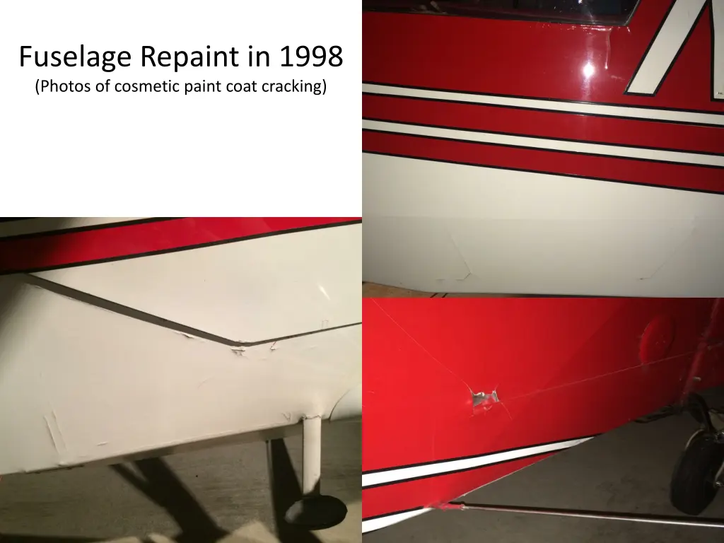 fuselage repaint in 1998 photos of cosmetic paint