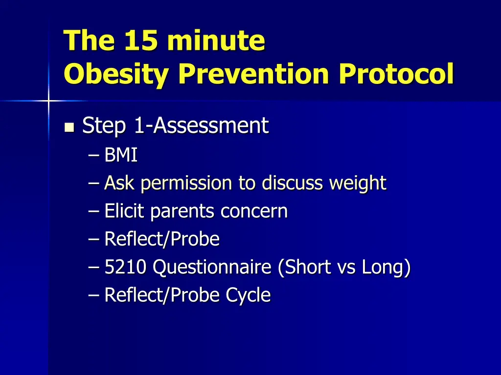 the 15 minute obesity prevention protocol 1