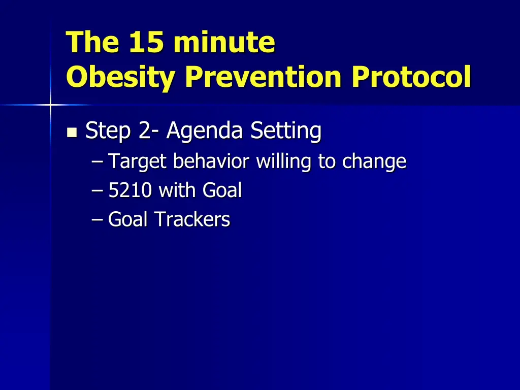 the 15 minute obesity prevention protocol 2