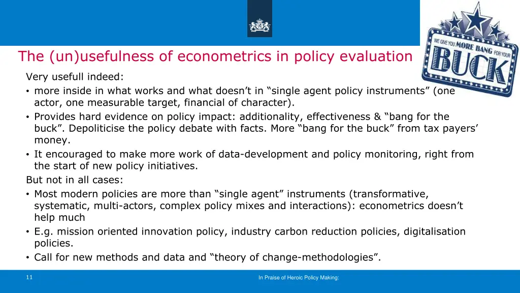 the un usefulness of econometrics in policy