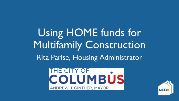 using home funds for multifamily construction