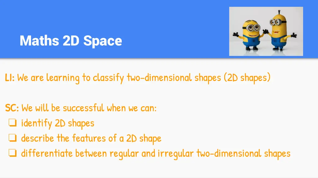 maths 2d space