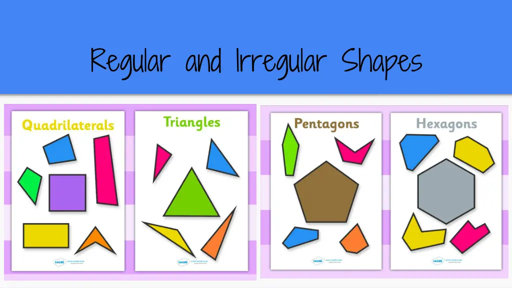 regular and irregular shapes