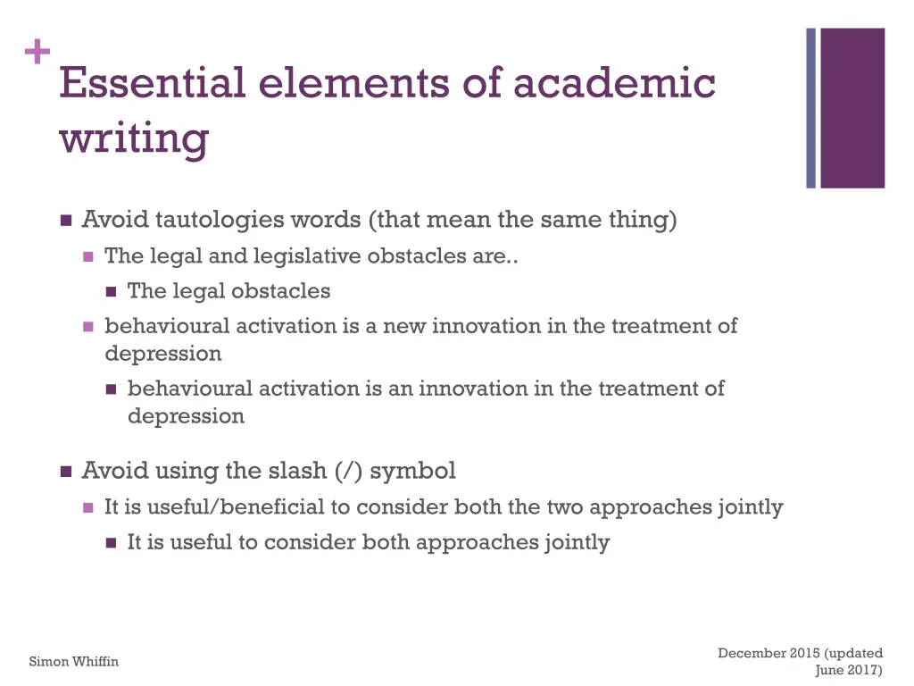 essential elements of academic writing 1