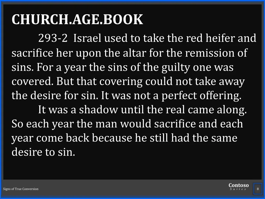 church age book 293 2 israel used to take