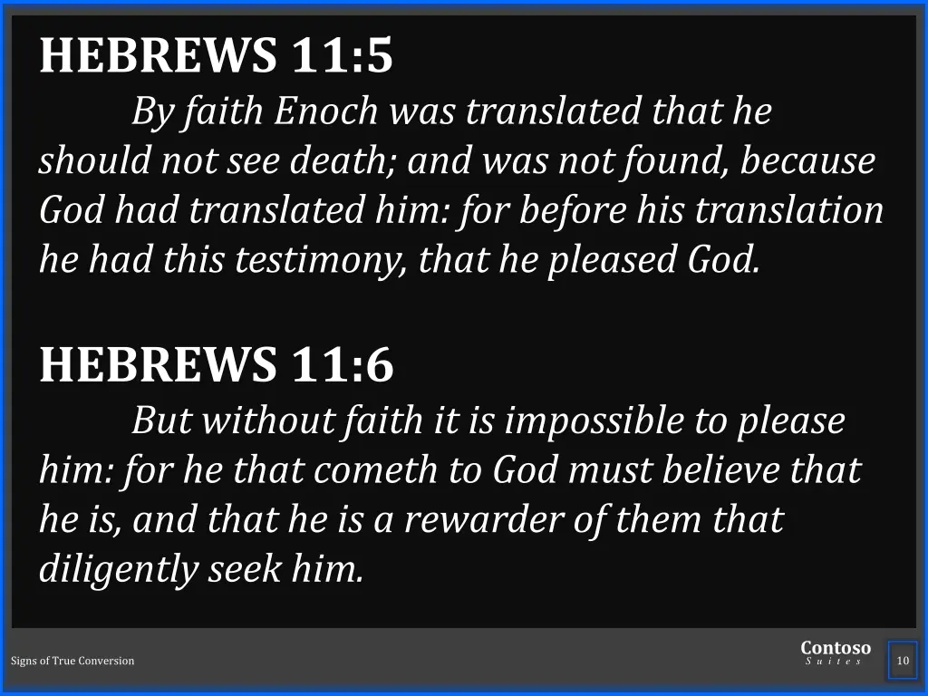 hebrews 11 5 by faith enoch was translated that