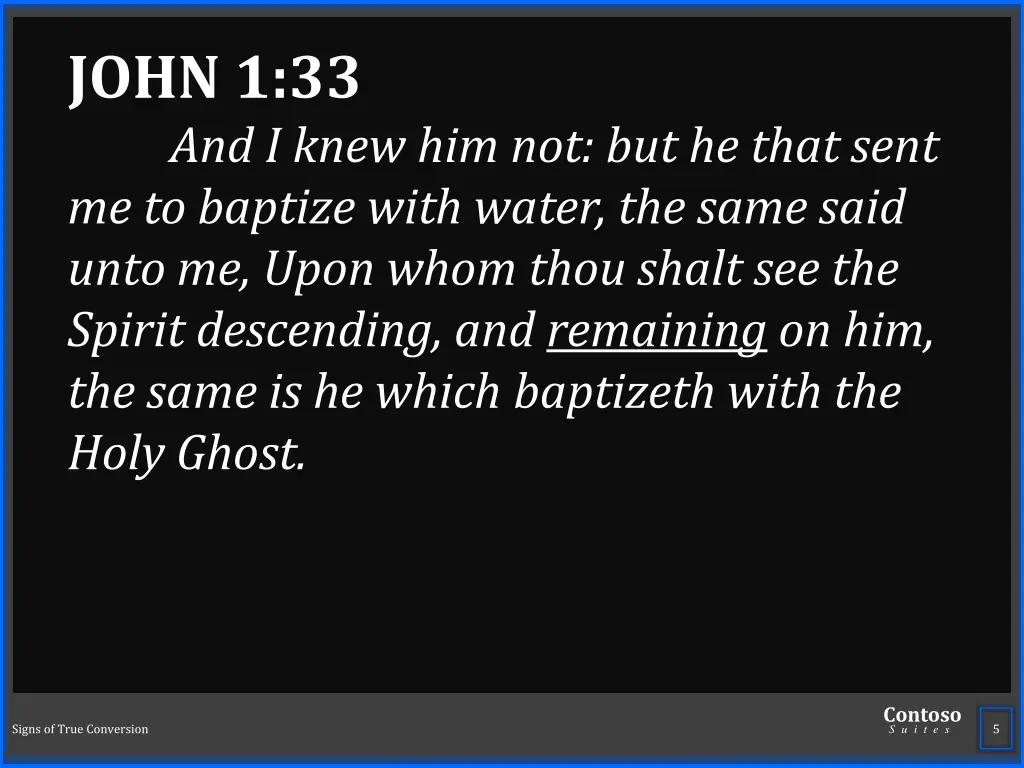 john 1 33 and i knew him not but he that sent