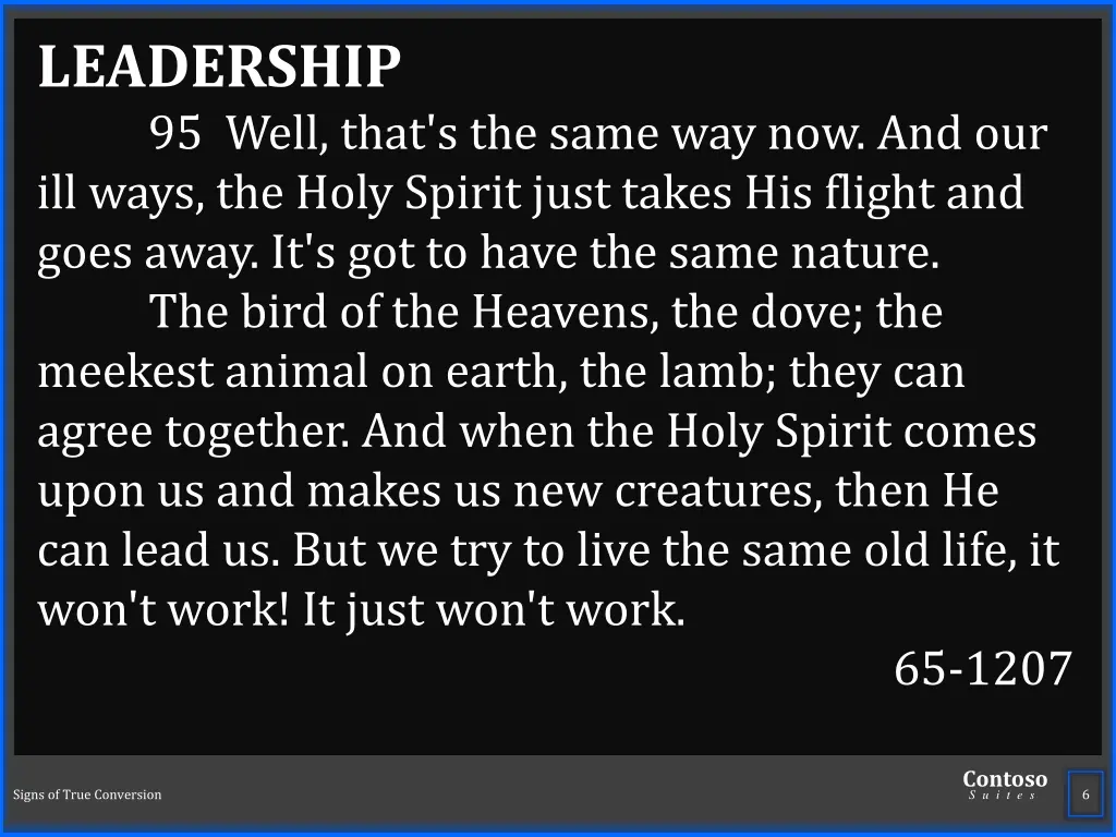 leadership 95 well that s the same