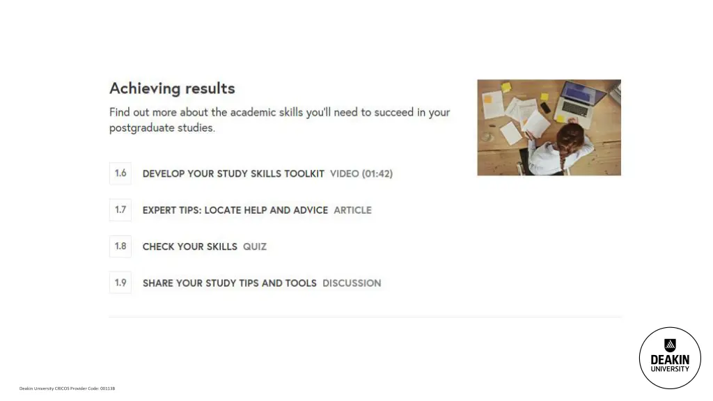 deakin university cricos provider code 00113b 4