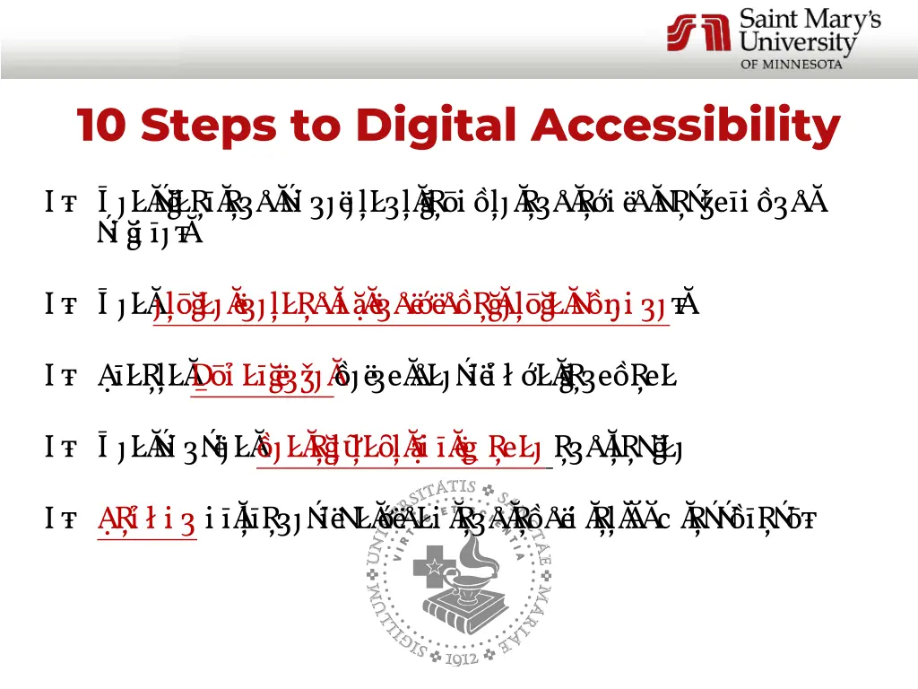 10 steps to digital accessibility