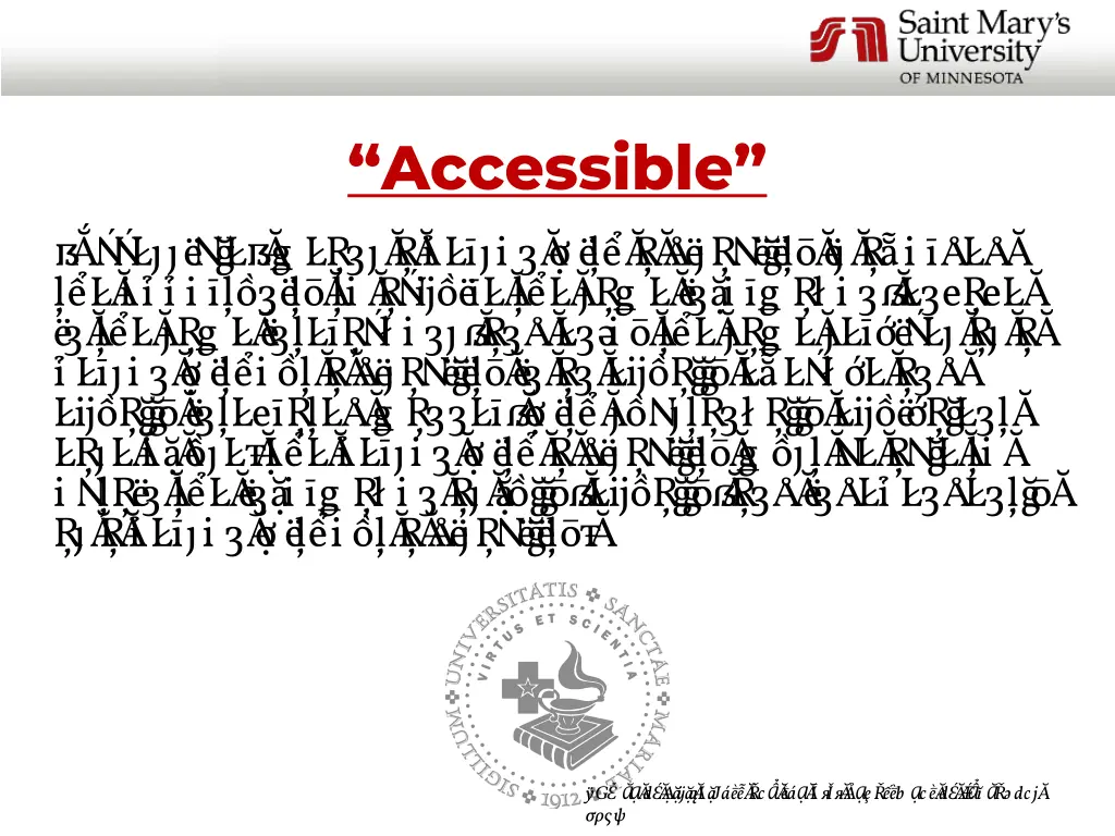 accessible