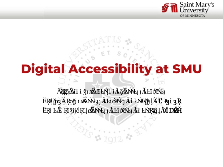 digital accessibility at smu