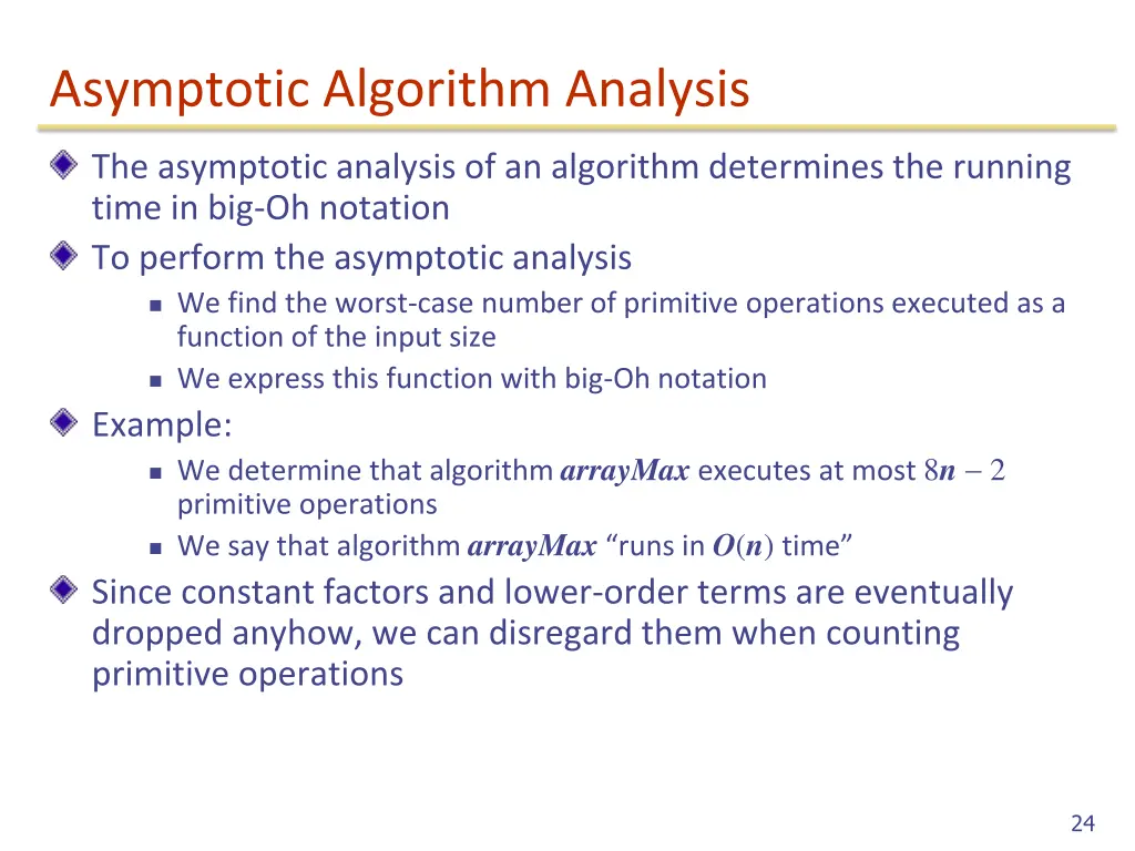 asymptotic algorithm analysis